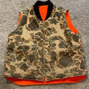 Vintage duck camo vest